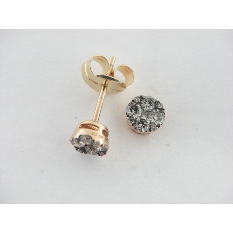 Pendientes Oro Diamantes