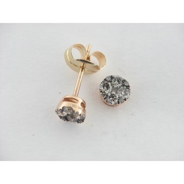 Pendientes Oro Diamantes