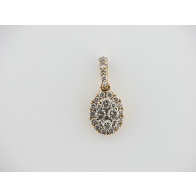 Colgante Oro Diamantes Browm