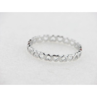 Sortija Plata Corazones