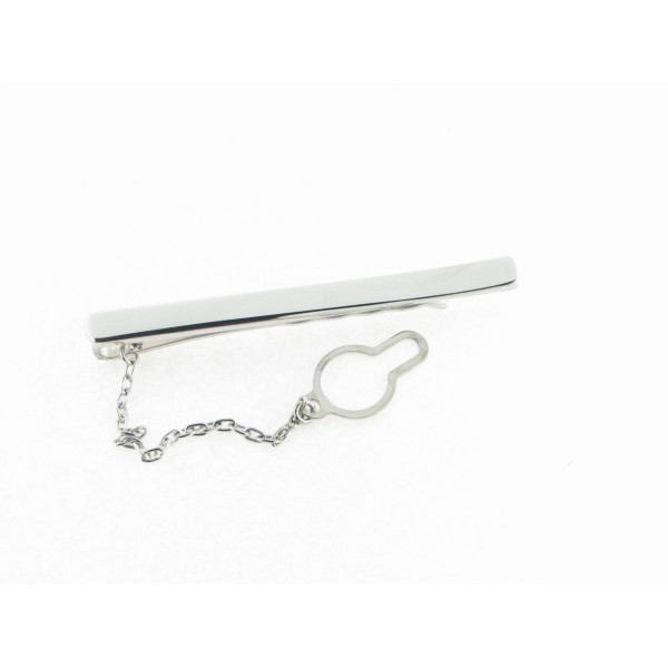Pasador corbata plata