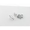 Lotus Pendientes Plata Piedras