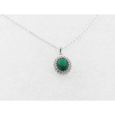 Lotus Colgante Piedras con Cadena