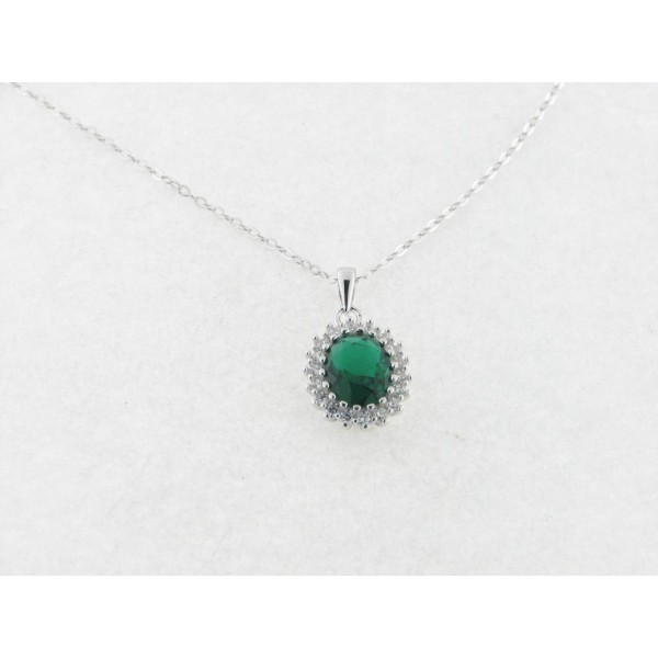 Lotus Colgante Piedras con Cadena
