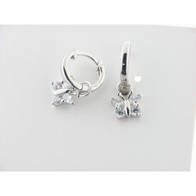 Lotus Pendientes Aro Plata Piedras