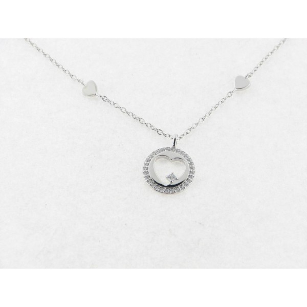 Lotus Colgante Plata Piedras