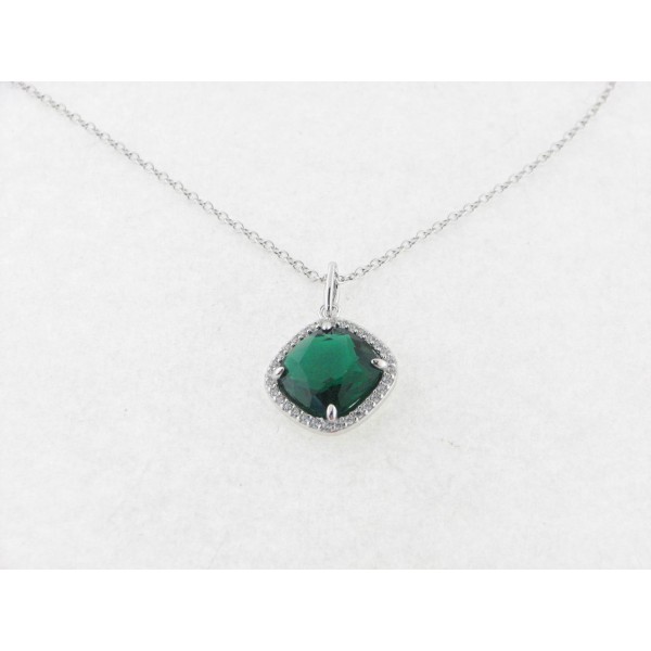 Lotus Colgante Plata Piedras