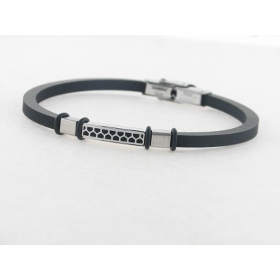 Lotus Pulsera Acero Caucho