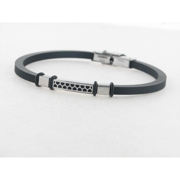 Lotus Pulsera Acero Caucho