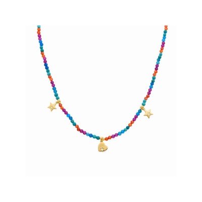 Luxenter Collar Plata Chapada Piedras