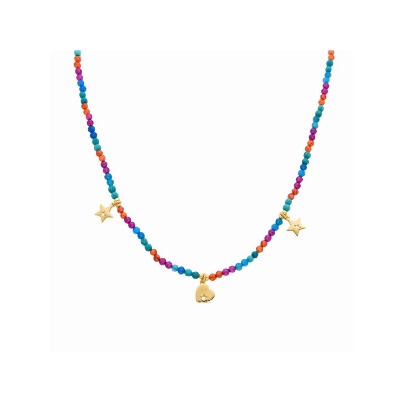 Luxenter Collar Plata Chapada Piedras