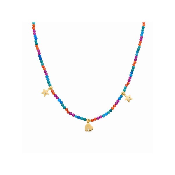 Luxenter Collar Plata Chapada Piedras