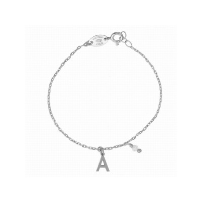 Victoria Cruz Pulsera Plata Inicial A