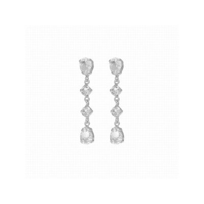 Victoria Cruz Pendientes Plata Piedras