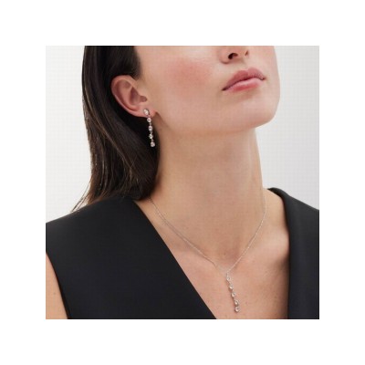 Victoria Cruz Pendientes Plata Piedras