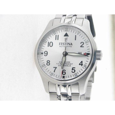 Festina Swiss Automático Agujas Acero