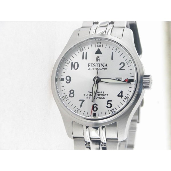 Festina Swiss Automático Agujas Acero