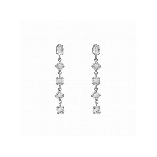 Victoria Cruz Pendientes Plata Piedras