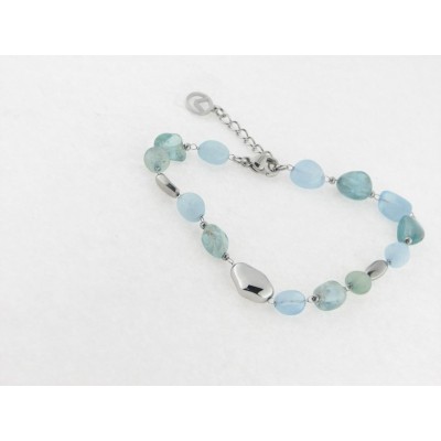 Viceroy pulsera acero piedra natural
