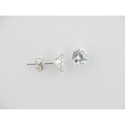 Pendientes plata circonita