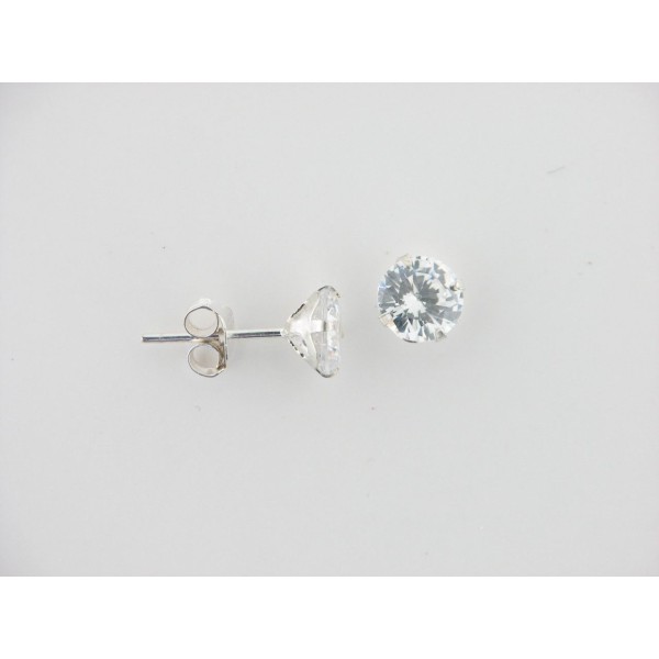 Pendientes plata circonita