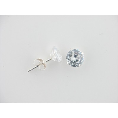 Pendientes plata circonita