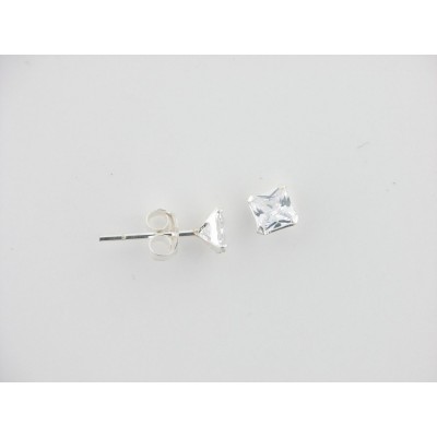 Pendientes plata circonita
