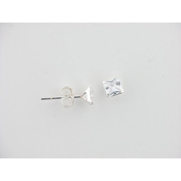 Pendientes plata circonita