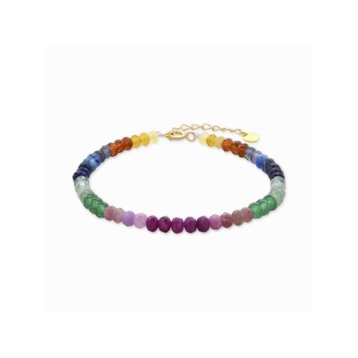 Luxenter Pulsera Loidea Plata Chapada Piedras