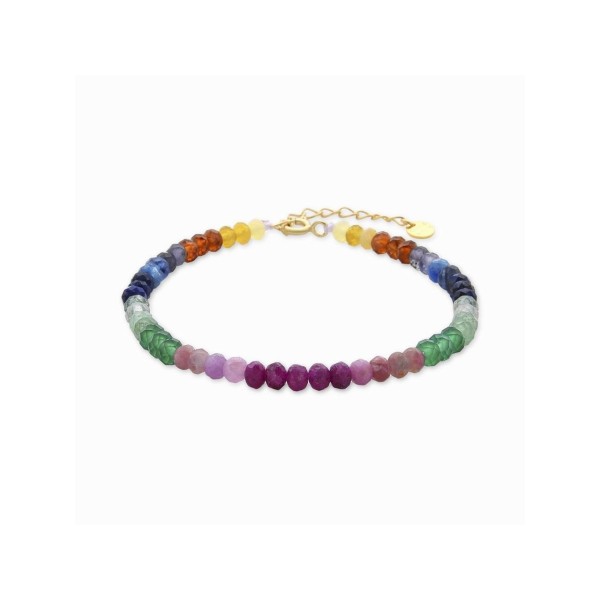 Luxenter Pulsera Loidea Plata Chapada Piedras