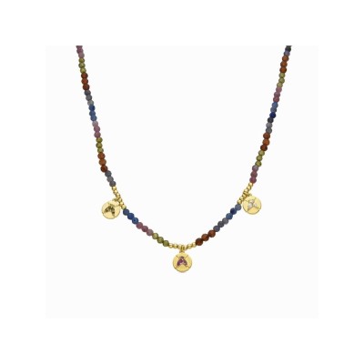 Luxenter Collar Ufore Plata Chapada Piedras