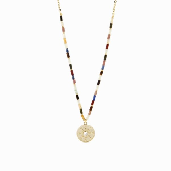 Luxenter Collar Shau Acero Chapado Piedras