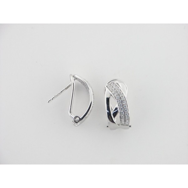 Pendientes plata circonitas