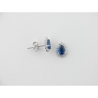 Pendientes plata circonitas