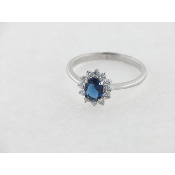 Anillo plata circonitas