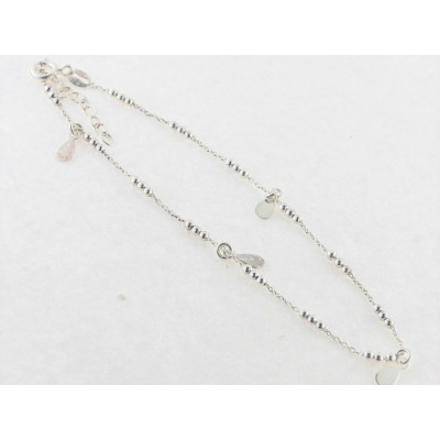 Tobillera plata