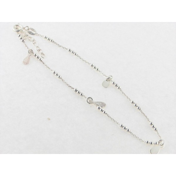 Tobillera plata