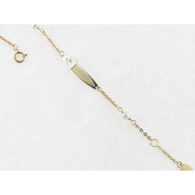 Pulsera Reciem Oro Perlas