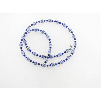 Collar plata Porcelana 50 cm