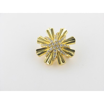 Duran Exquse broche plata chapado circonitas