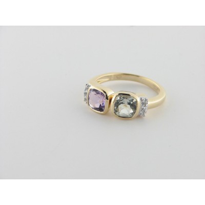 Duran Exquse anillo plata chapado piedras