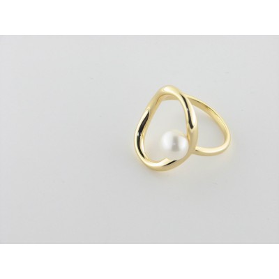 Duran Exquse anillo plata chapada perla