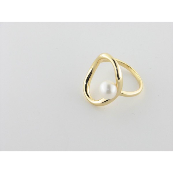 Duran Exquse anillo plata chapada perla