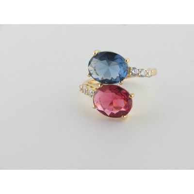 Duran Exquse anillo plata chapado piedras