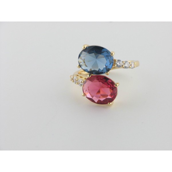 Duran Exquse anillo plata chapado piedras