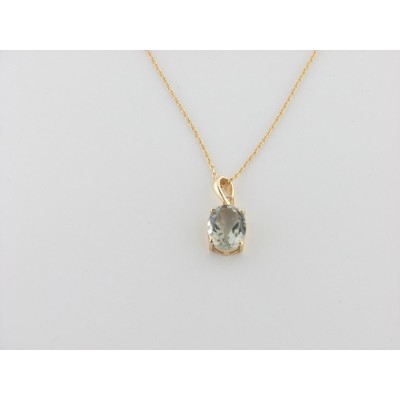 Duran Exquse colgante c/cadena plata chapada amatista