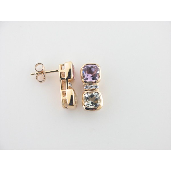 Duran Exquse pendientes plata chapada piedras