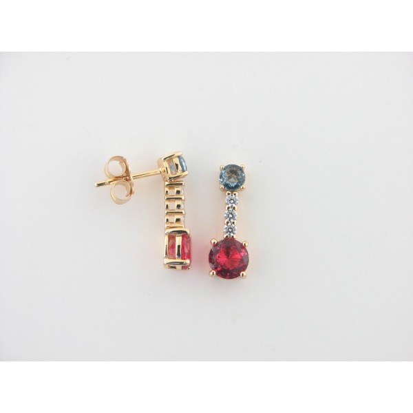 Duran exquse pendientes plata chapada piedras