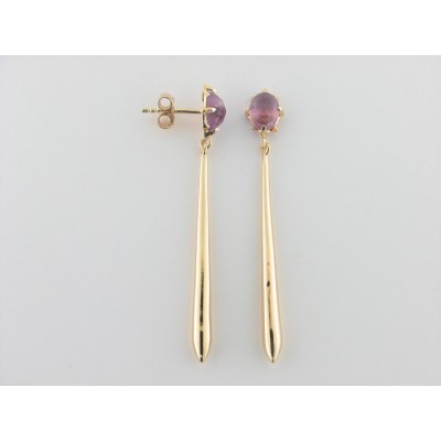 Duran Exquse pendientes plata chapada amatista