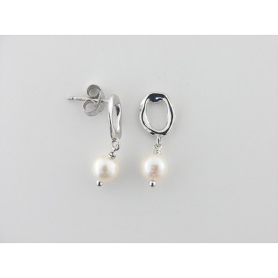 Duran Exquse pendientes plata perla